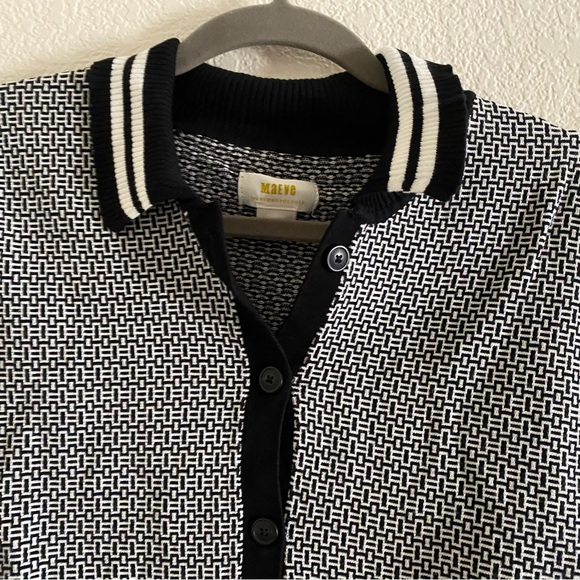 Anthropologie Maeve Plunging Polo Cardigan - Picture 5 of 9